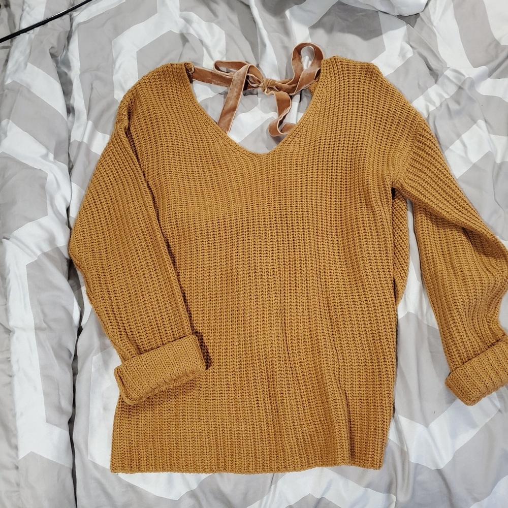 Twist Back Sweater